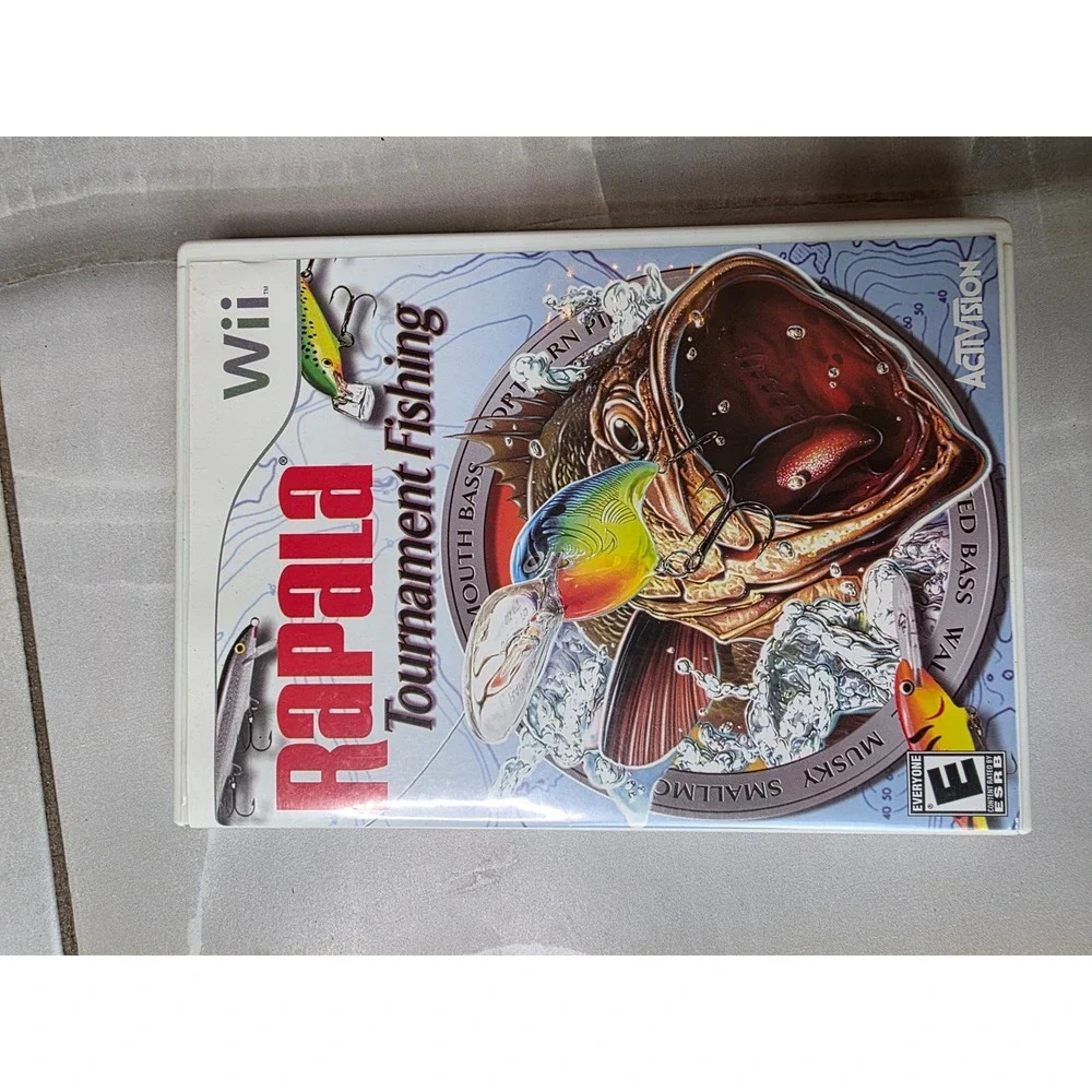 Rapala Tournament Fishing Nintendo Wii Activision CIB Complete‎ With Manual W1
